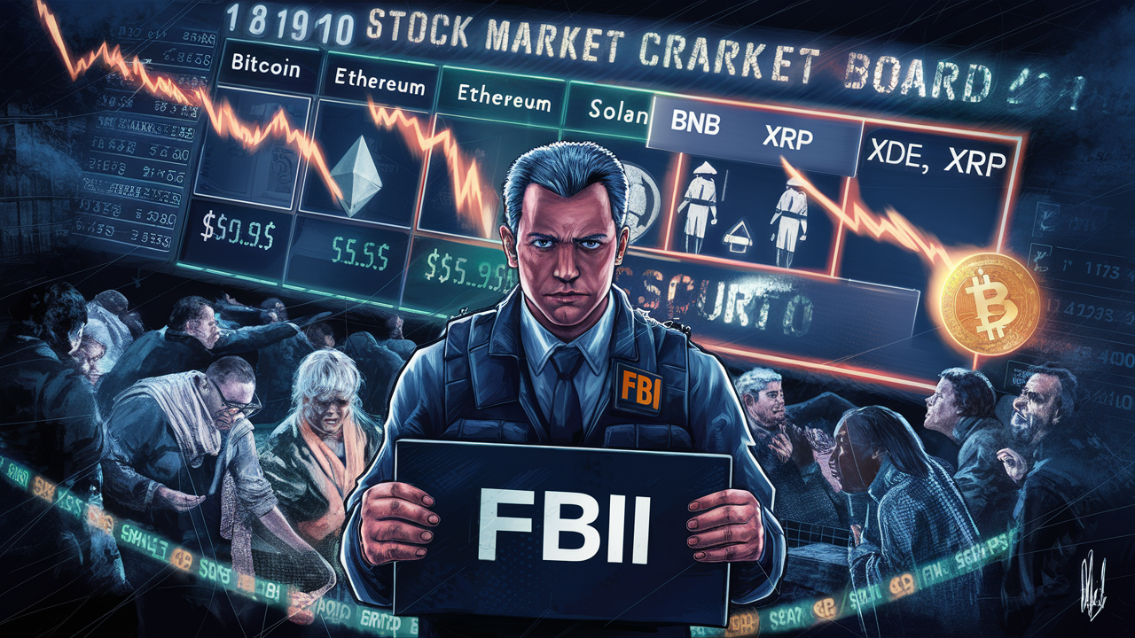 FBI Warns of Crypto Scams Amid $300 Billion Market Crash